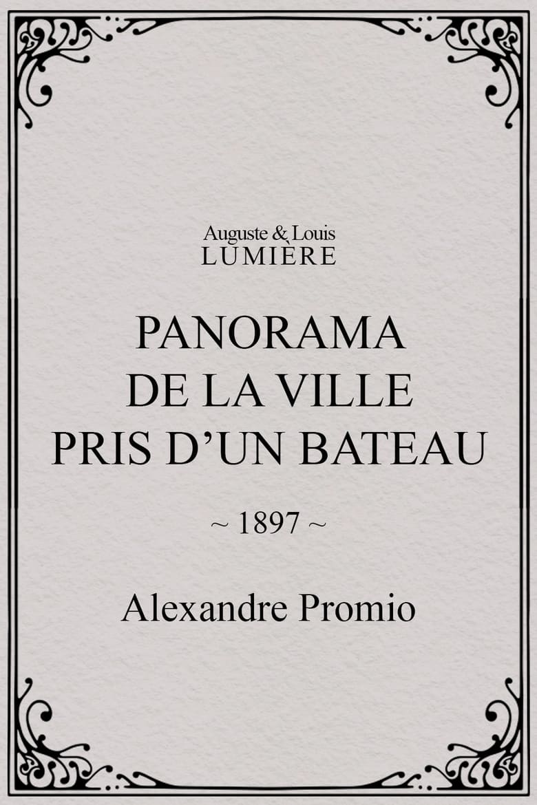 Poster of Panorama de la ville pris d’un bateau