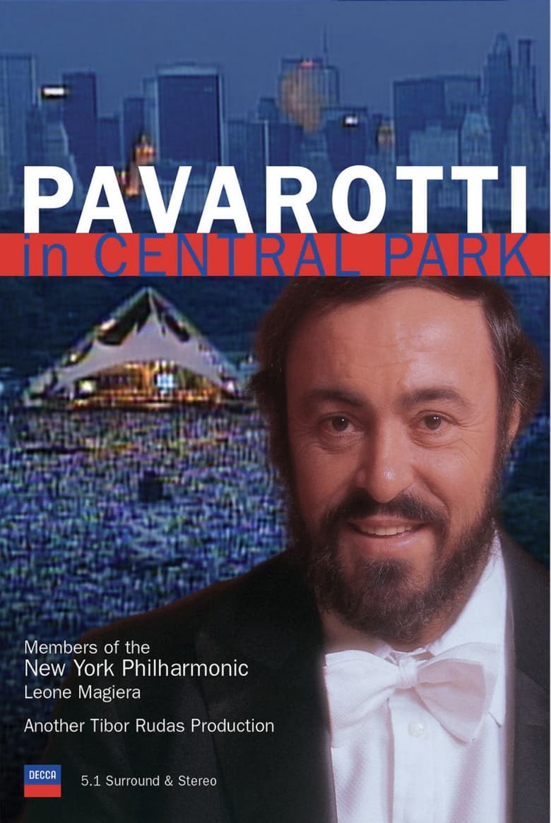 Poster of Pavarotti in Central Park