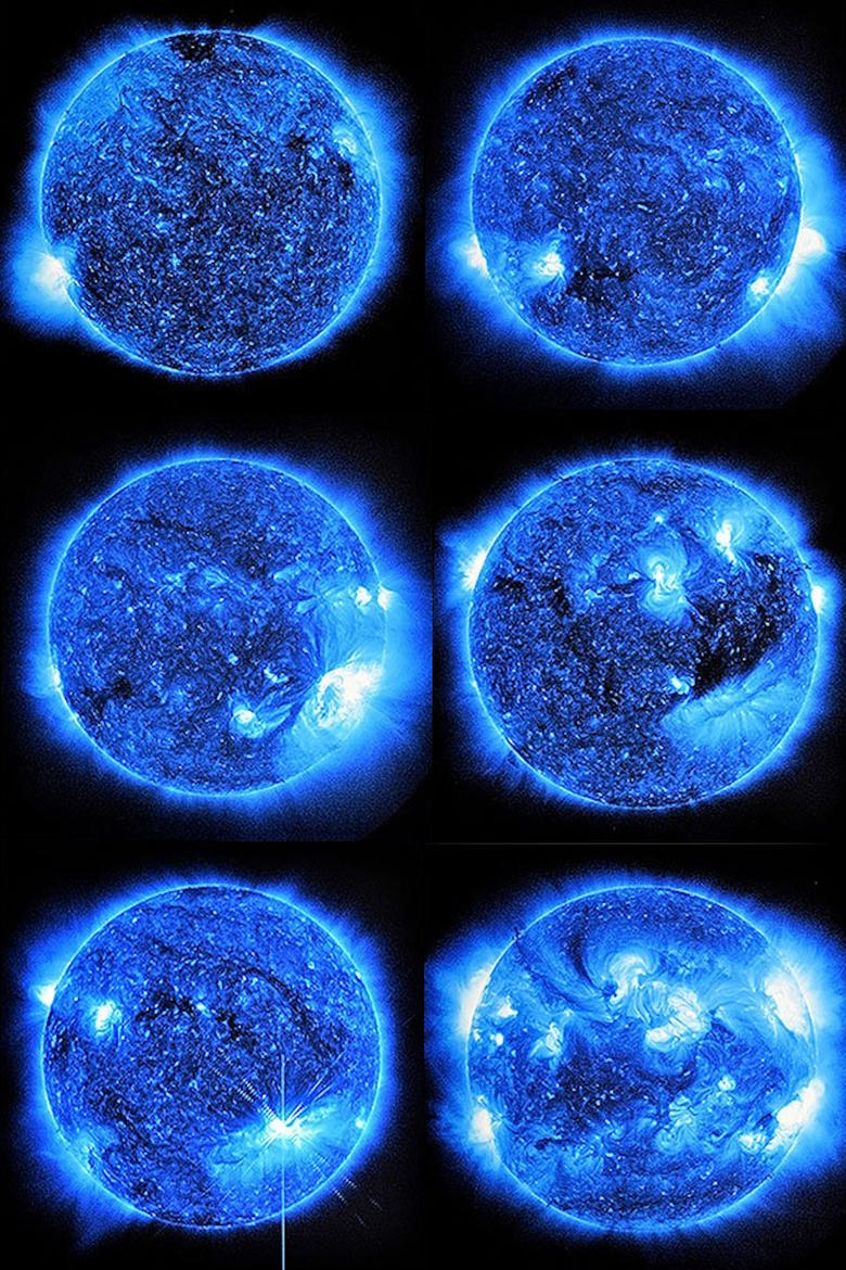 Poster of Watching the Sun at Midnight SDO/NASA (Blue)