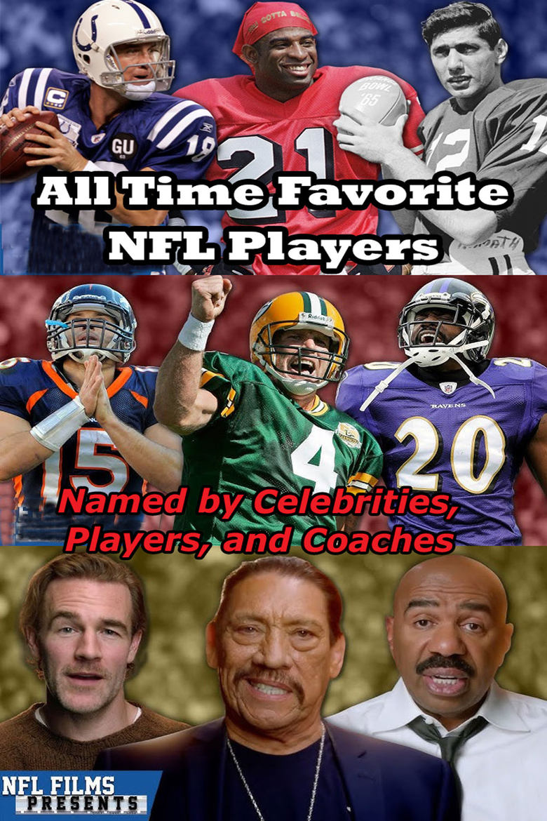 Poster of All-Time Favorite NFL Players Named by Celebrities, Players, and Coaches