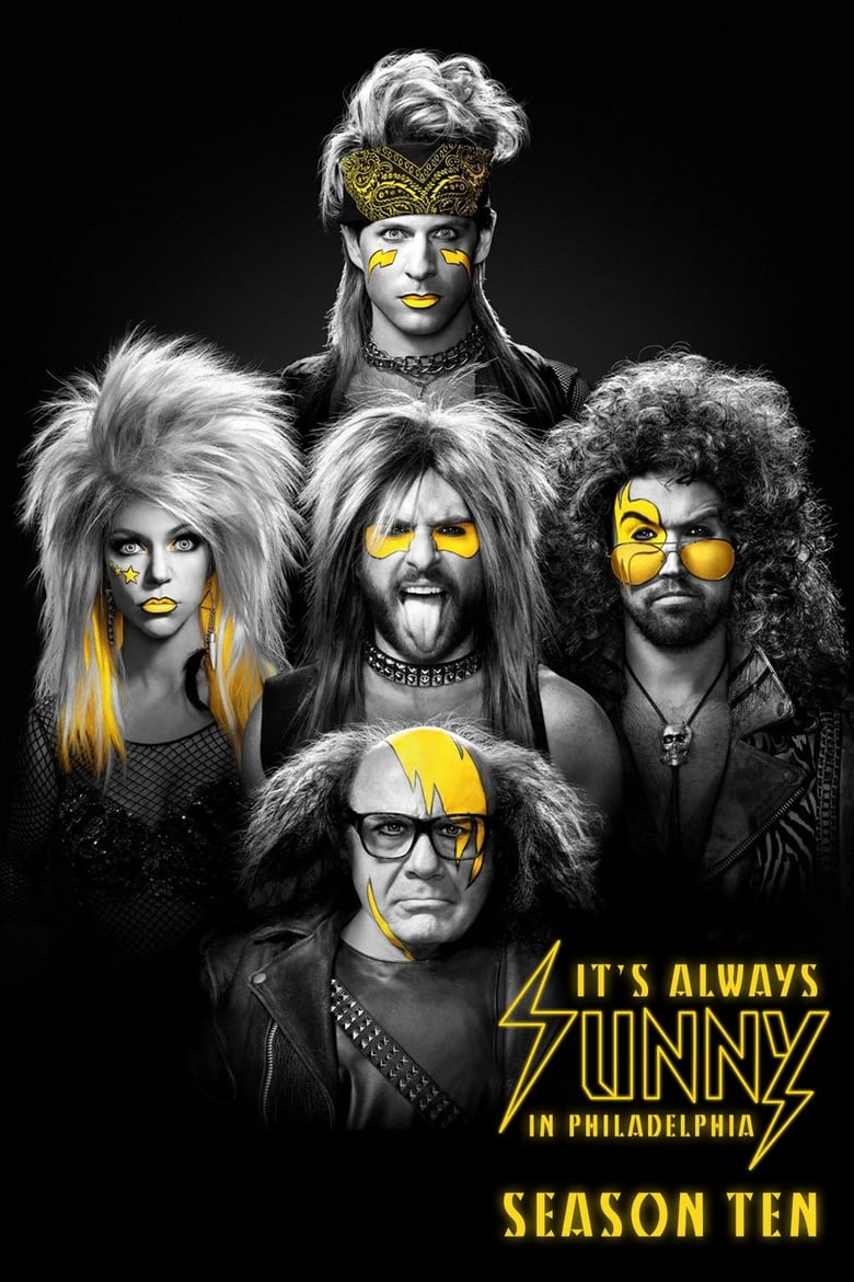 Poster of Cast and Crew in It's Always Sunny In Philadelphia - Season 10 - Episode 2 - The Gang Group Dates