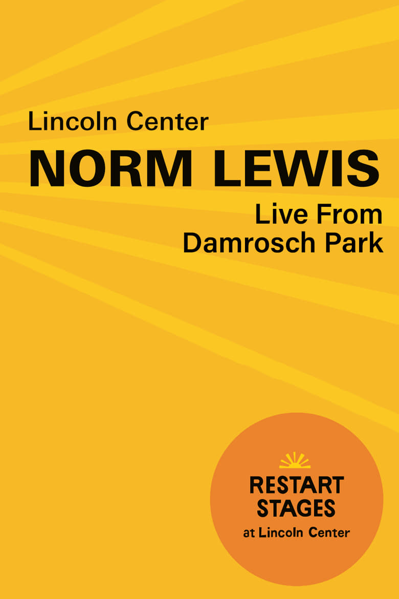 Poster of Norm Lewis at Damrosch Park