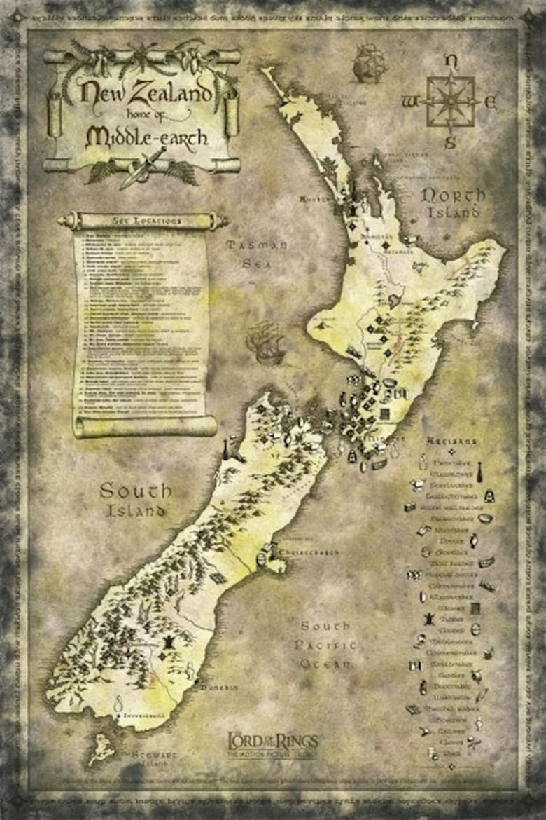 Poster of New Zealand as Middle Earth