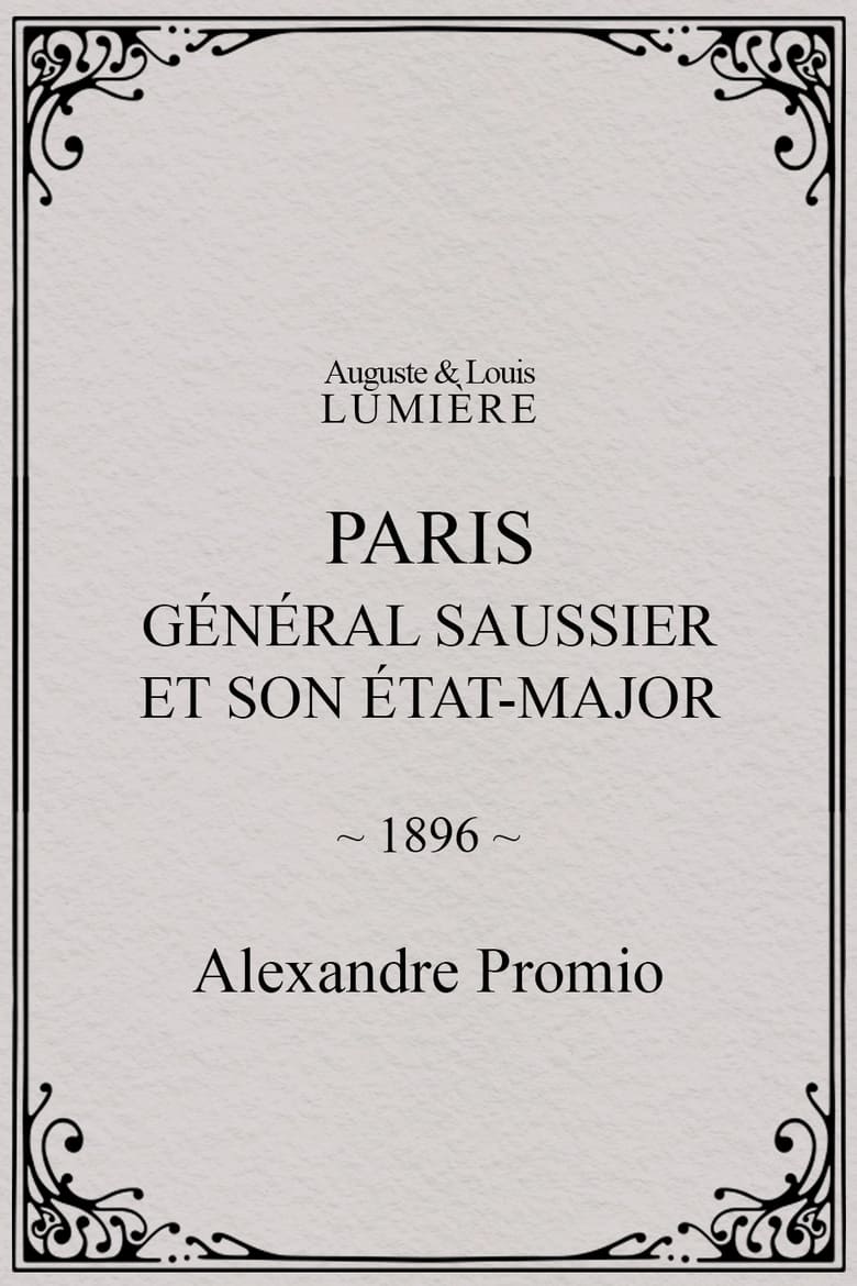 Poster of Paris : général Saussier et son état-major