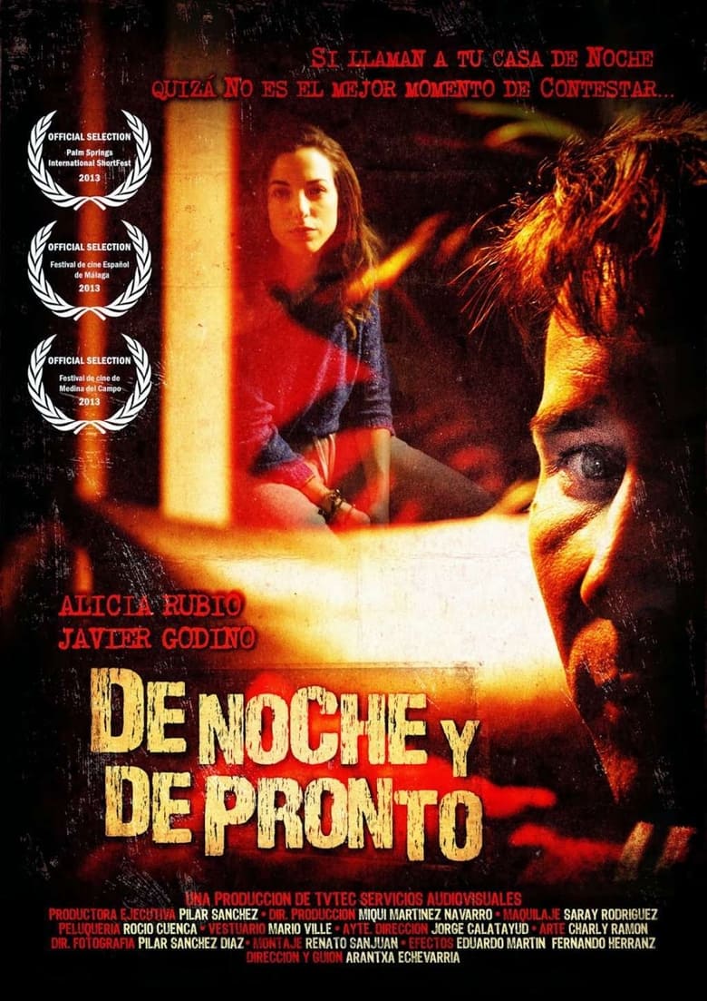 Poster of De noche y de pronto