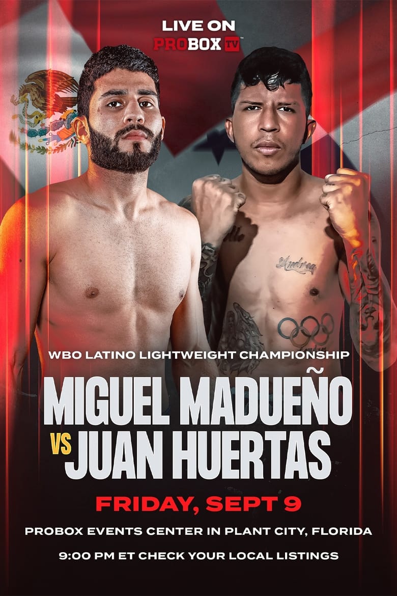 Poster of Juan Huertas vs. Miguel Madueno