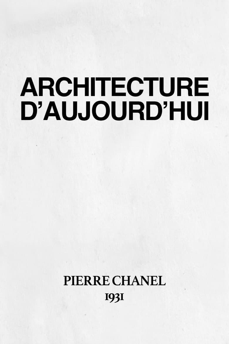 Poster of L'Architecture d'Aujourd'hui