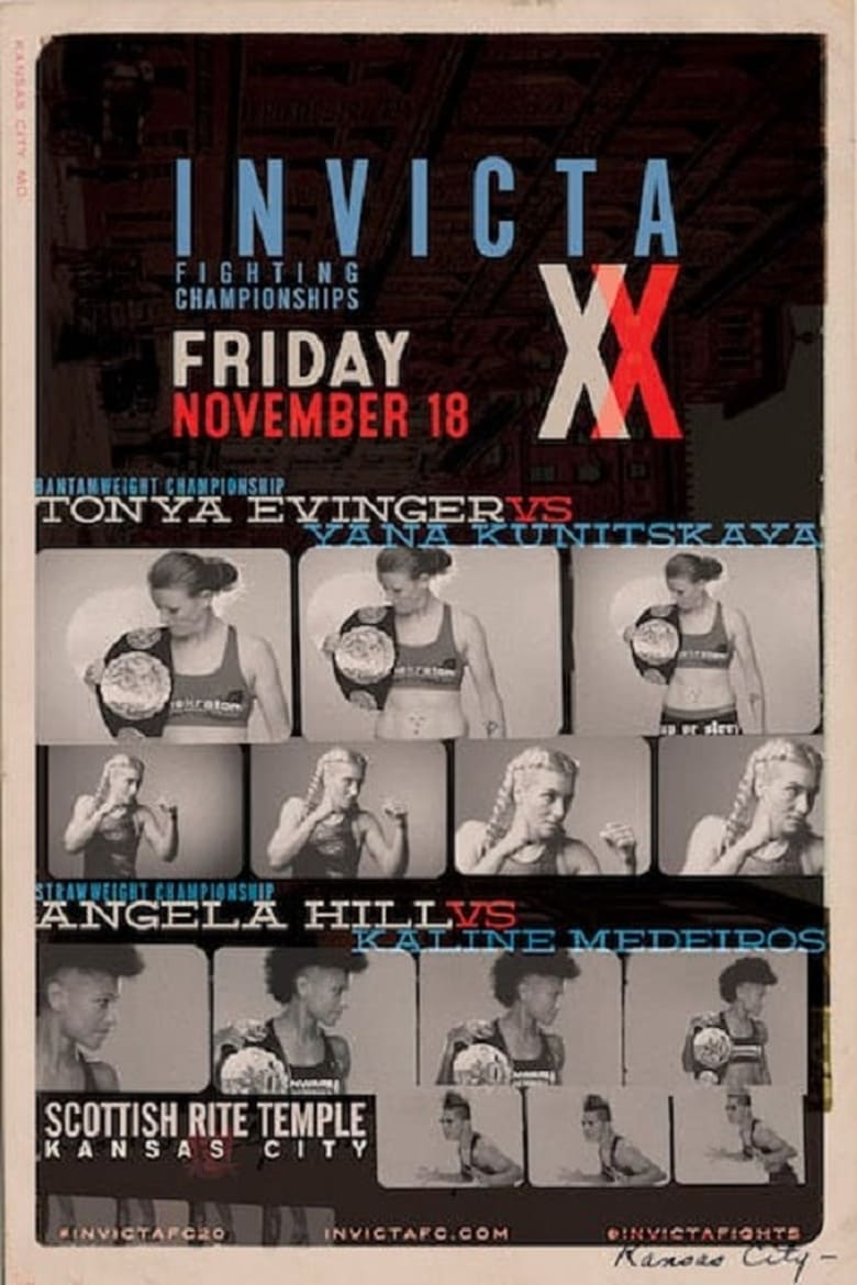 Poster of Invicta FC 20: Evinger vs. Kunitskaya