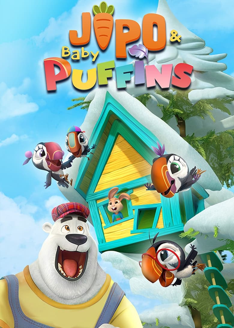 Poster of Baby Puffins & Bunny