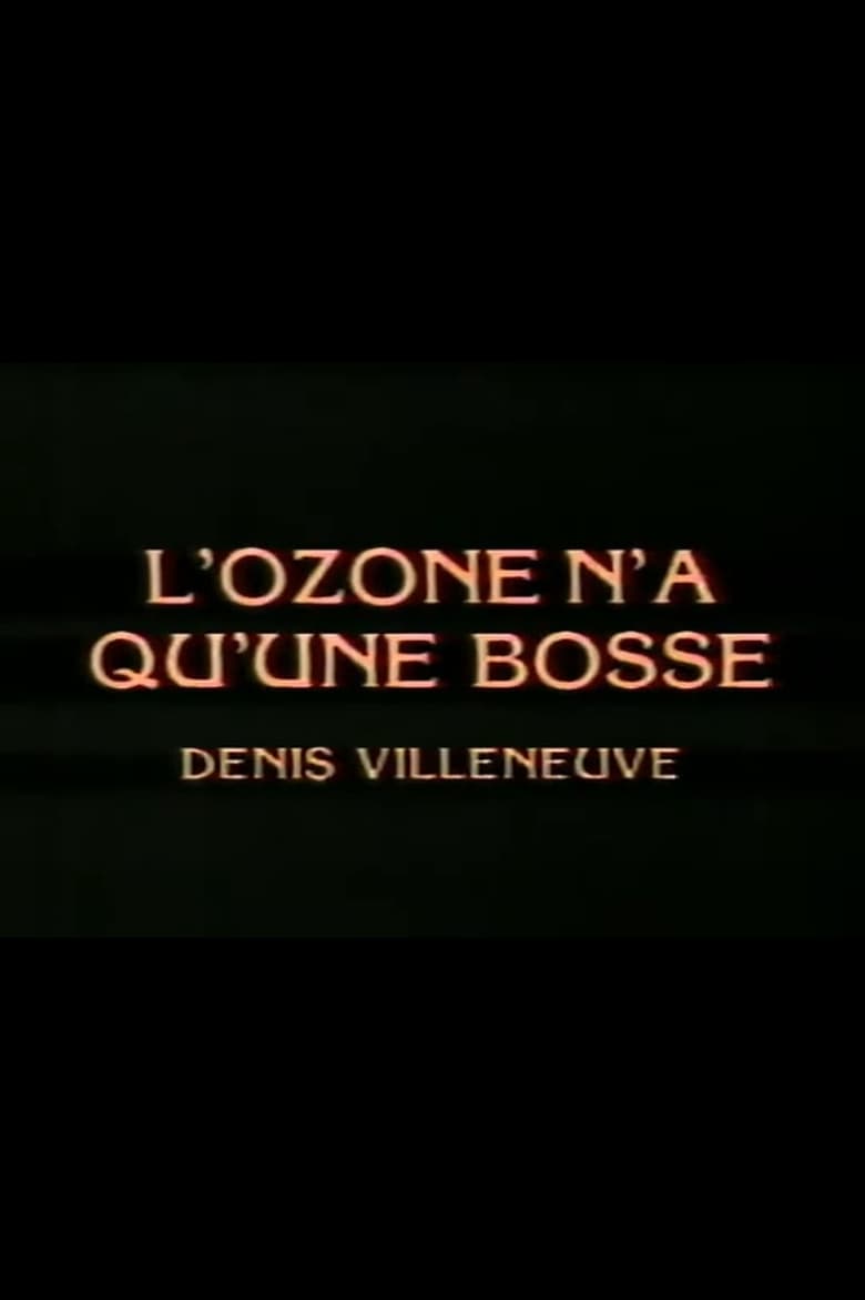 Poster of L'ozone n'a qu'une bosse