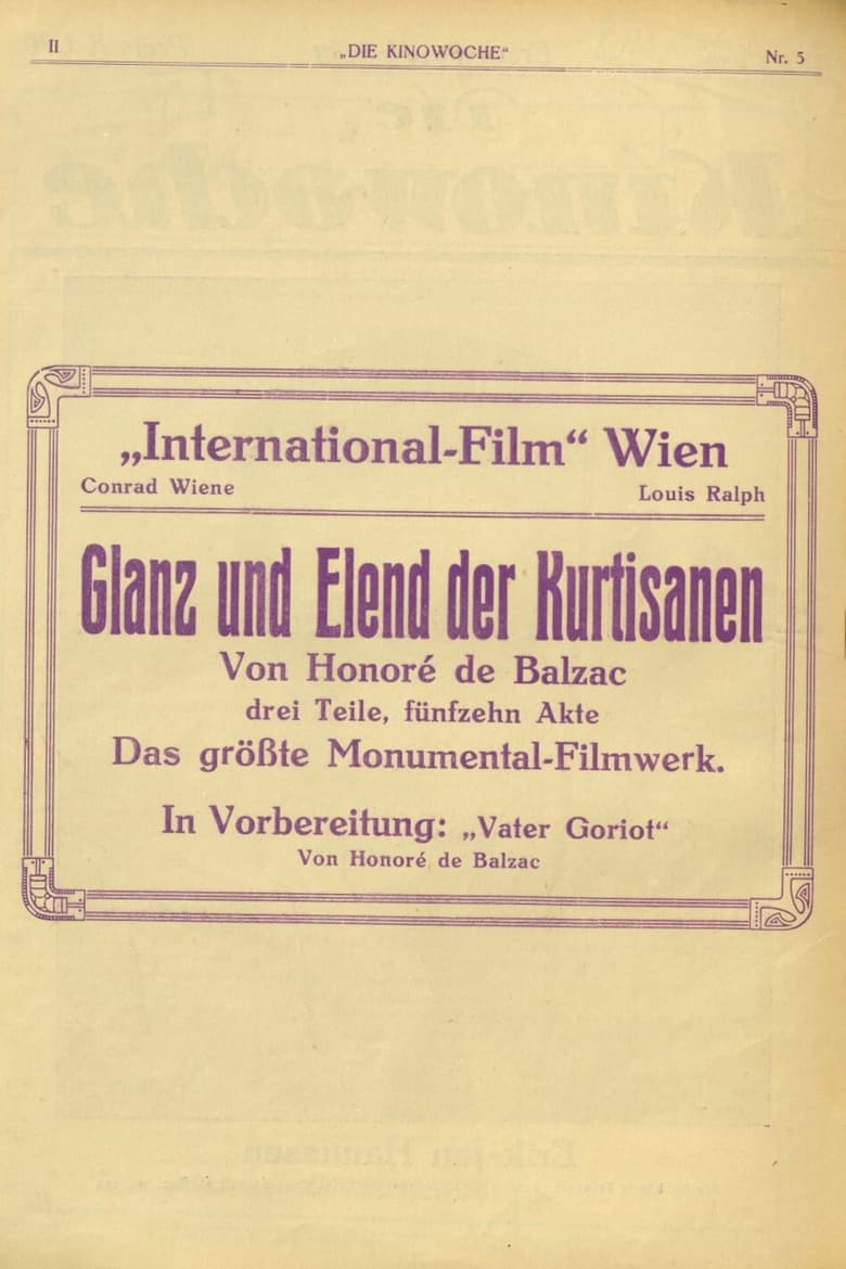 Poster of Glanz und Elend der Kurtisanen