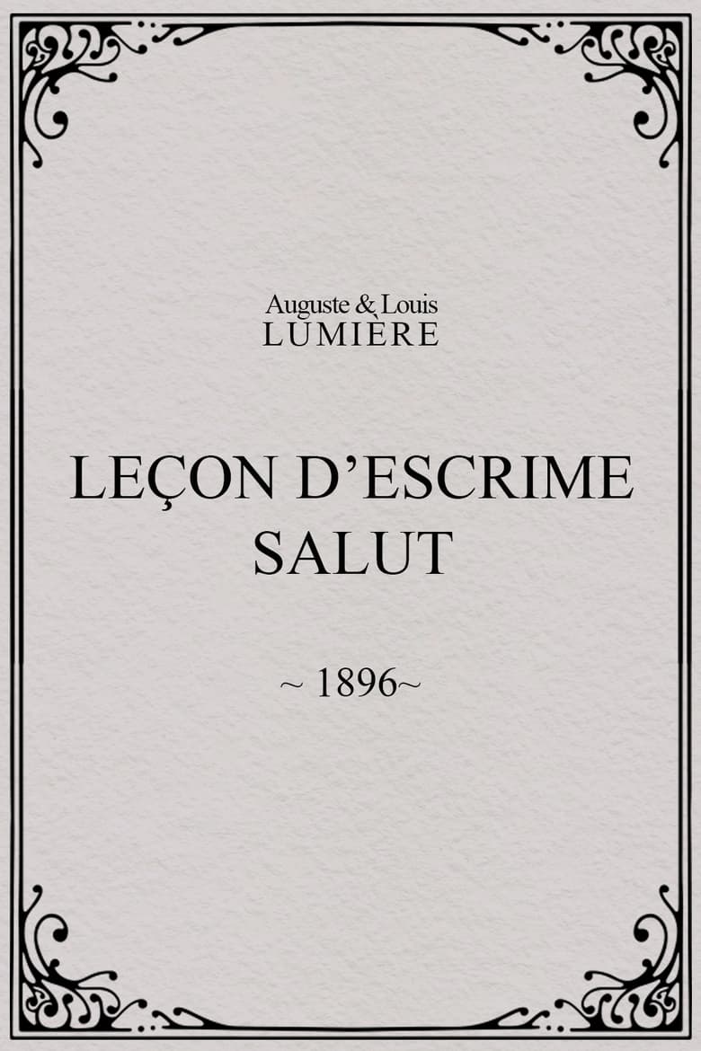 Poster of Leçon d’escrime : salut