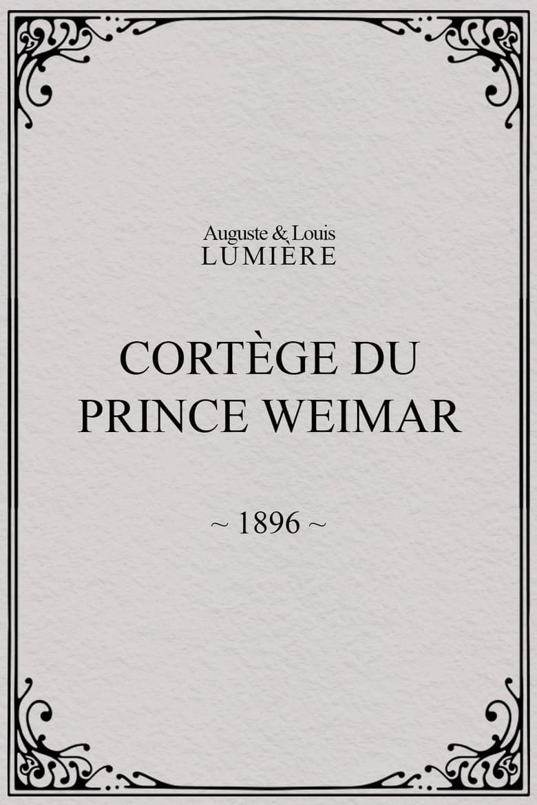 Poster of Cortège du prince Weimar