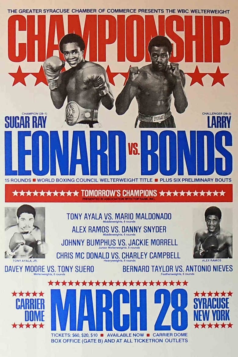 Poster of Sugar Ray Leonard vs. Larry Bonds