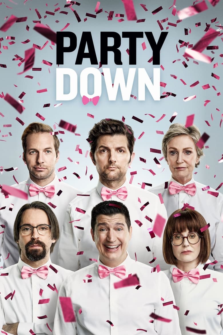 Poster of Cast and Crew in Party Down - Season 3 - Episode 4 - KSGY-95 Prizewinner's Luau