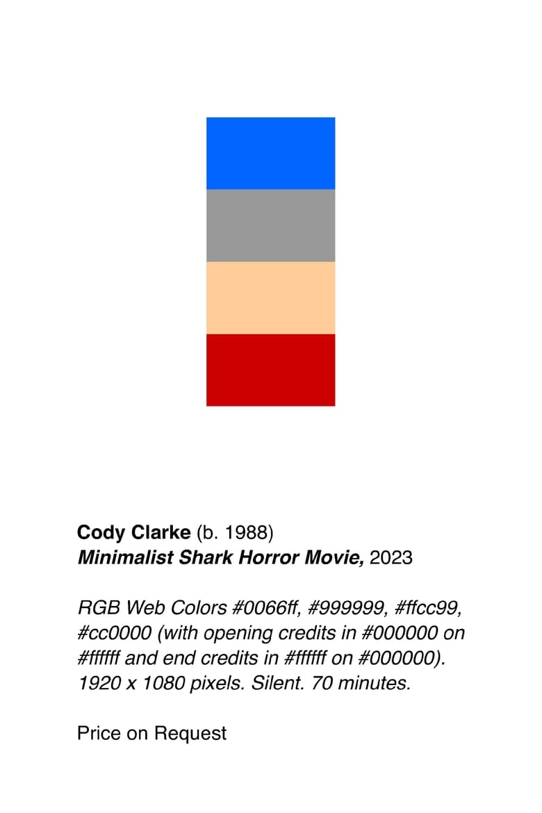 Poster of Minimalist Shark Horror Movie