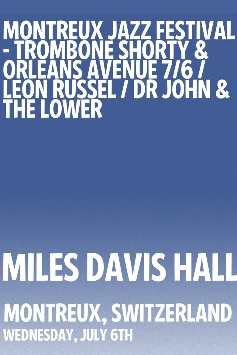 Poster of Dr. John & The Lower 911 - Montreux Jazz Festival