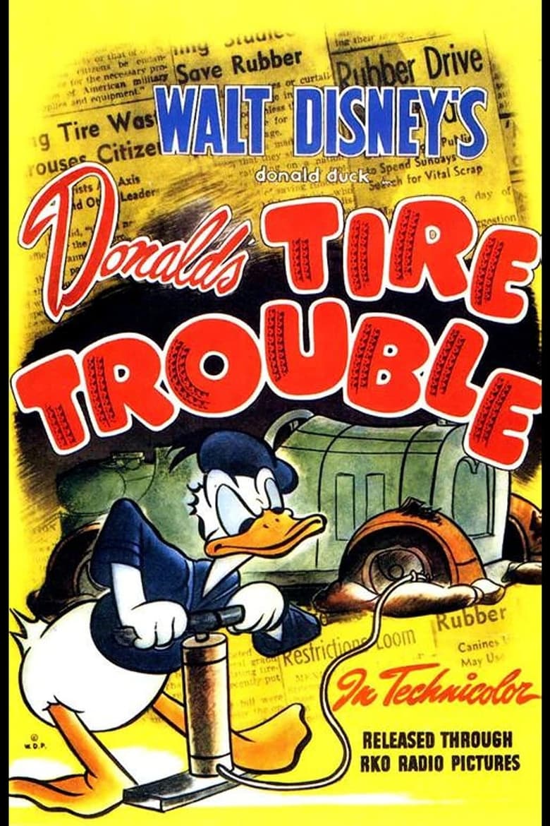 Poster of Donald's Tire Trouble