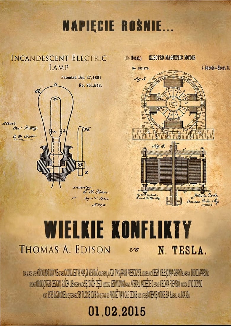 Poster of Edison vs Tesla