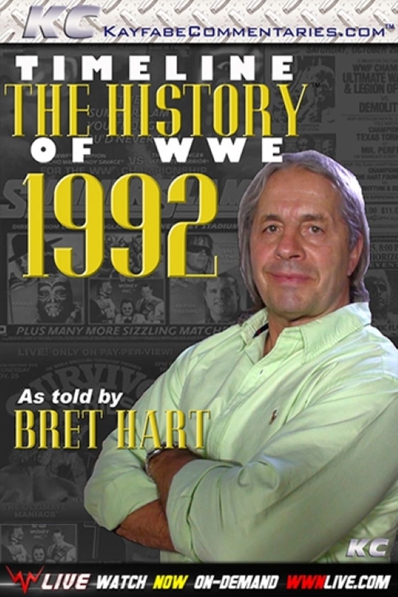 Poster of Timeline: The History of WWE – 1992 – As Told By Bret Hart