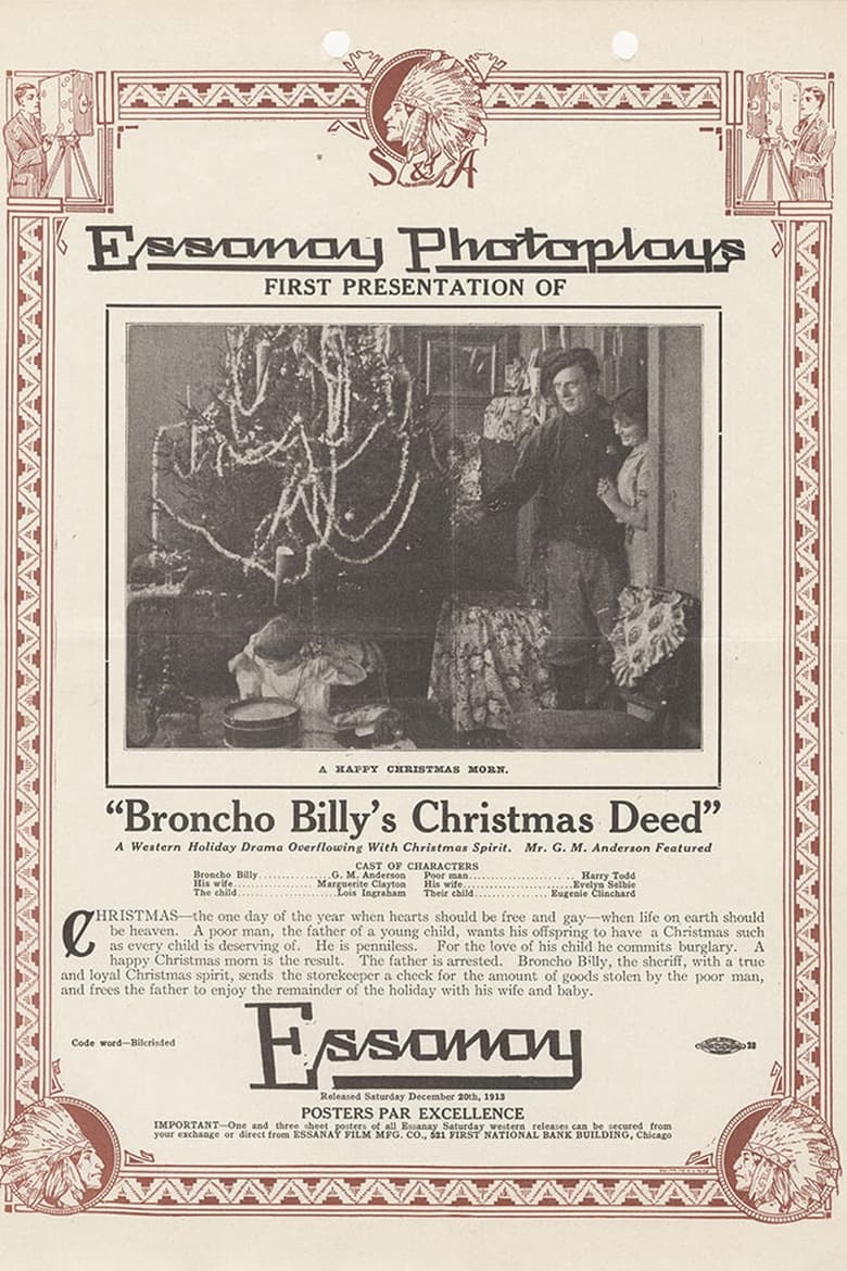 Poster of Broncho Billy's Christmas Deed