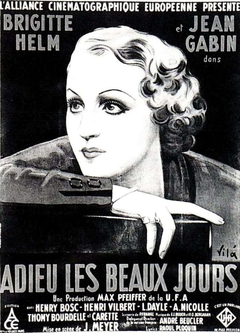 Poster of Adieu les beaux jours