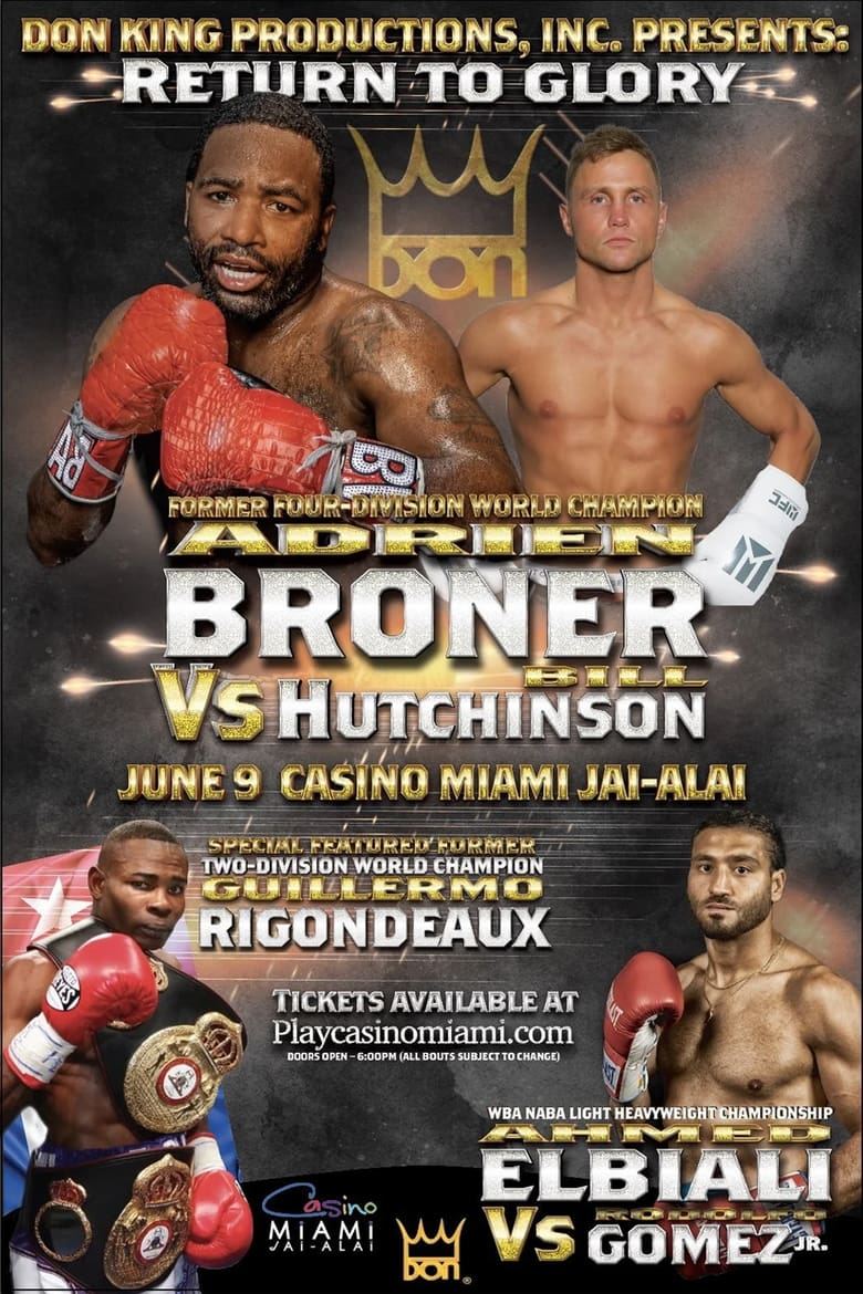 Poster of Adrien Broner vs. Bill Hutchinson