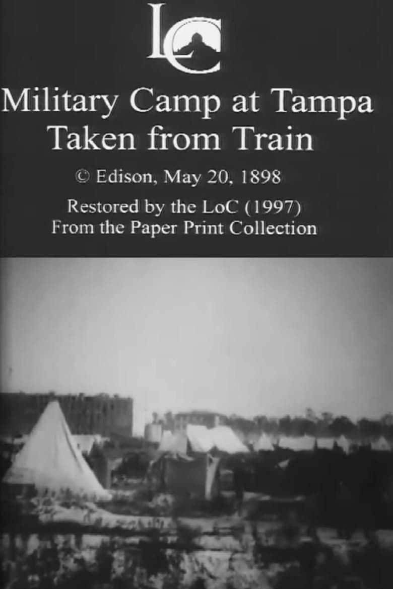 Poster of Military Camp at Tampa, Taken from Train