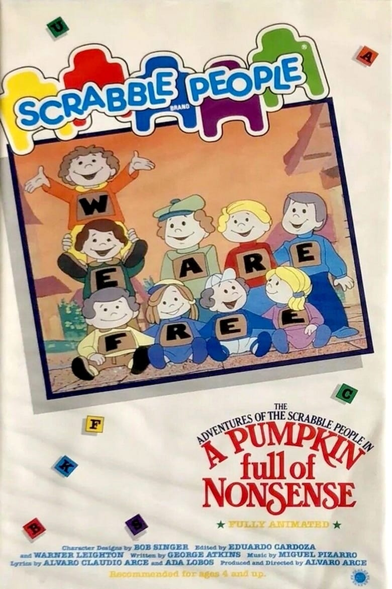 Poster of The Adventures of the Scrabble People in a Pumpkin Full of Nonsense