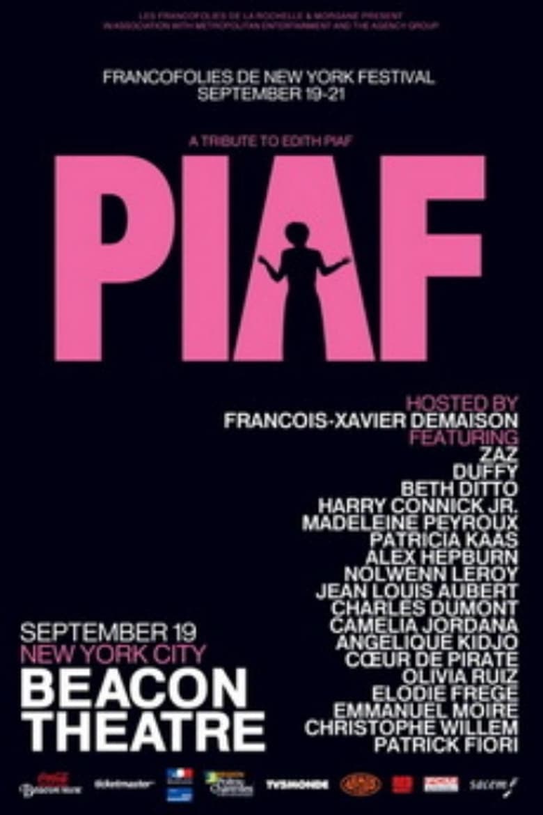 Poster of Piaf, Hymnes à la Môme au Beacon Theatre, New York