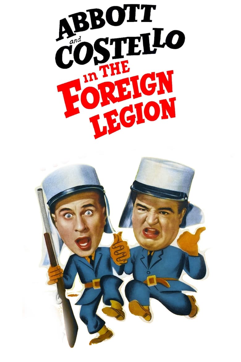 Poster of Bud Abbott and Lou Costello in the Foreign Legion