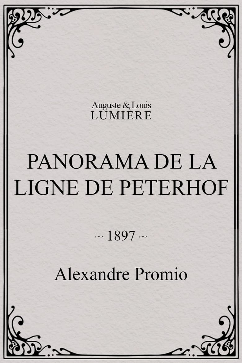 Poster of Panorama de la ligne de Peterhof