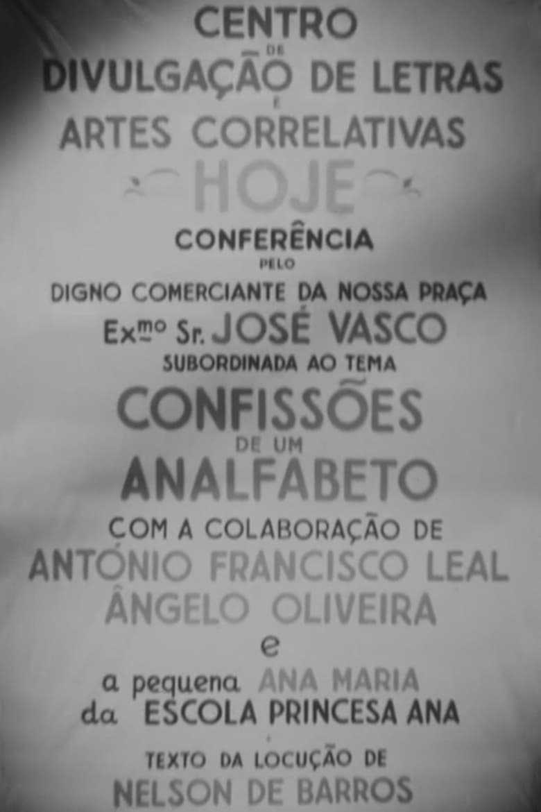 Poster of Confissões de um Analfabeto