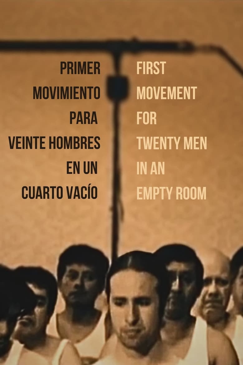 Poster of First Movement for Twenty Men in an Empty Room