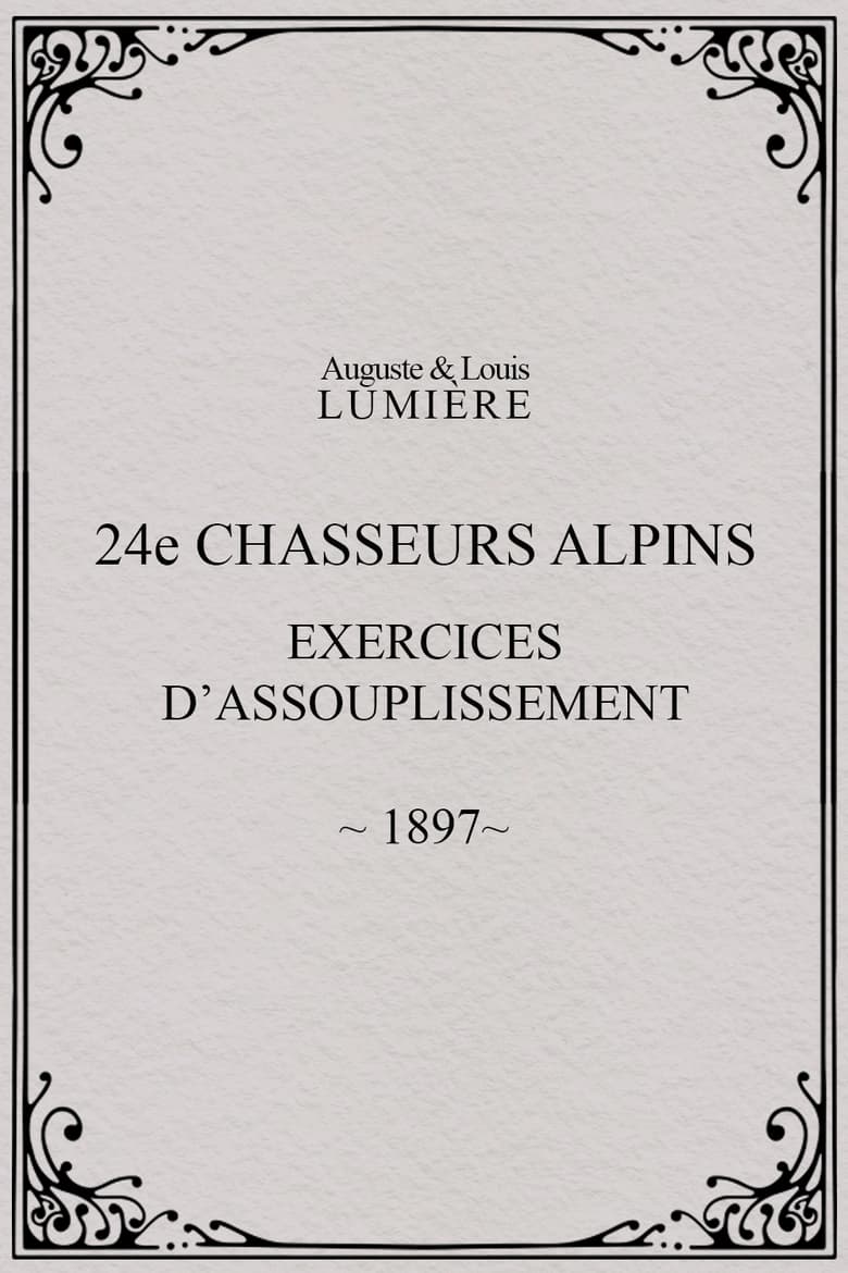 Poster of 24ème chasseurs alpins : exercices d’assouplissement