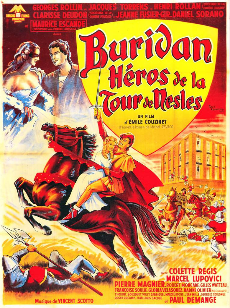 Poster of Buridan, hero of the tower of Nesle