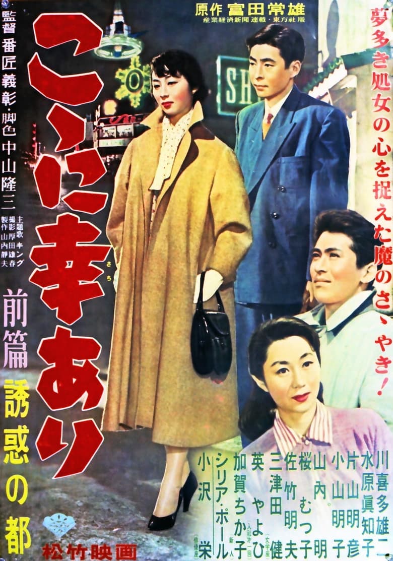 Poster of こゝに幸あり・前篇 誘惑の都