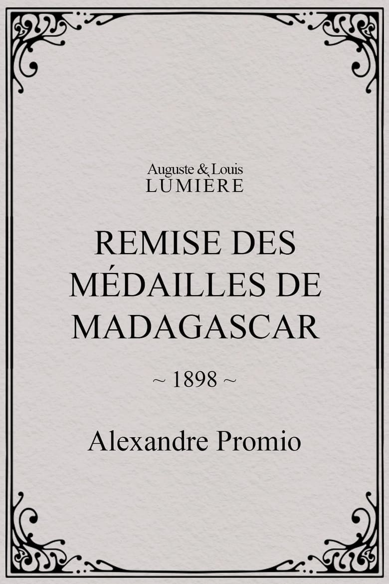 Poster of Remise des médailles de Madagascar