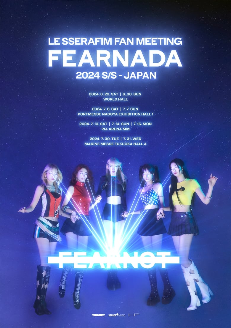 Poster of LE SSERAFIM Fan Meeting 'Fearnada' 2024 S/S In Japan