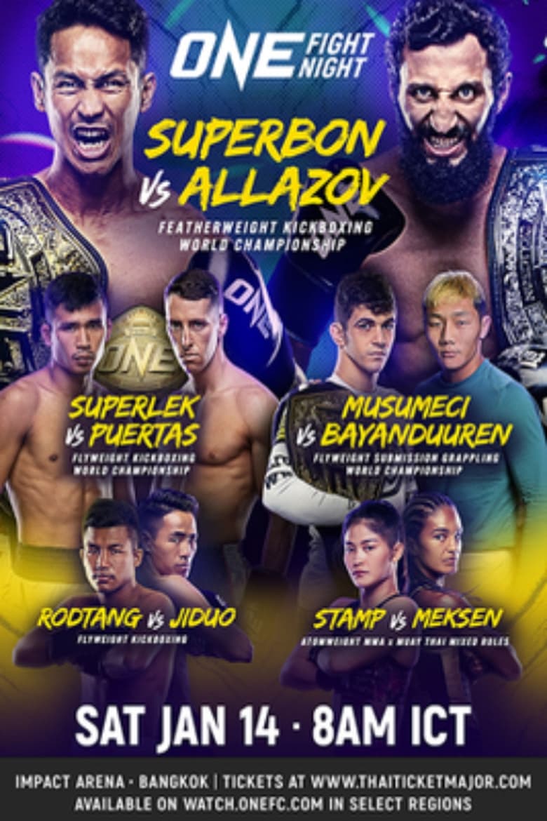 Poster of ONE Fight Night 6: Superbon vs. Allazov