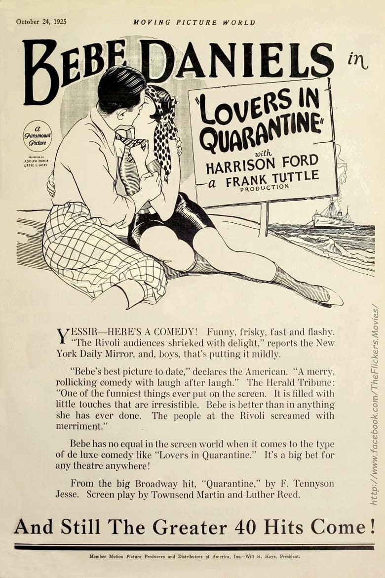 Poster of Lovers in Quarantine