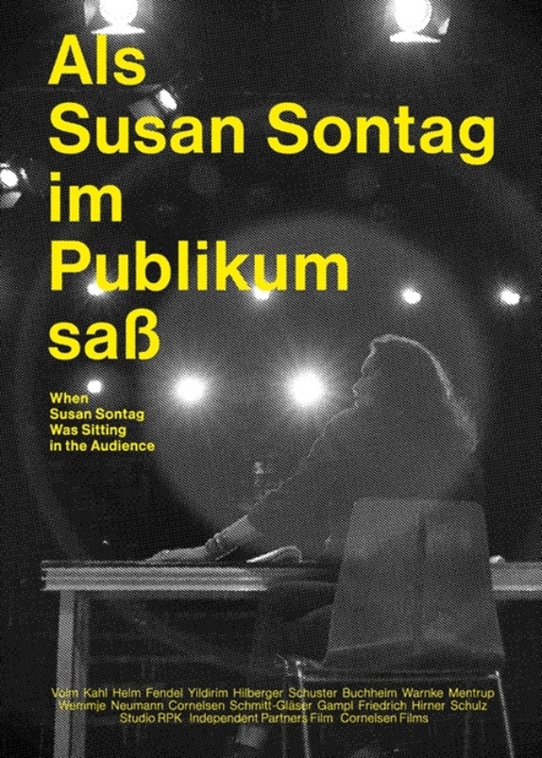 Poster of Als Susan Sontag im Publikum saß