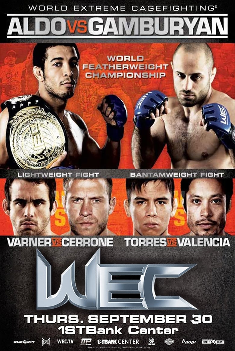 Poster of WEC 51: Aldo vs. Gamburyan