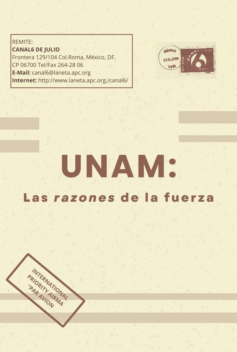 Poster of UNAM: Las razones de la fuerza