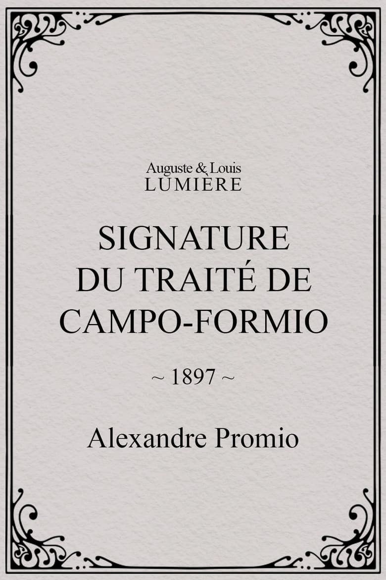 Poster of Signature du traité de Campo-Formio