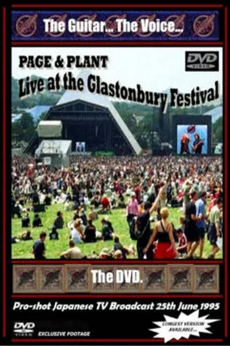 Poster of Jimmy Page and Robert Plant - Glastonbury 1995