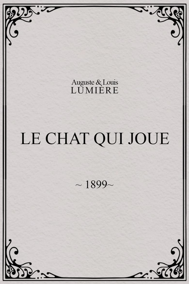 Poster of Le chat qui joue