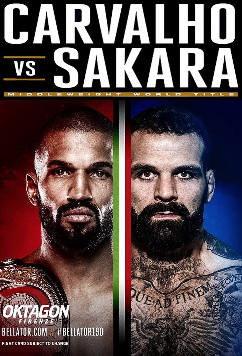 Poster of Bellator 190: Carvalho vs. Sakara