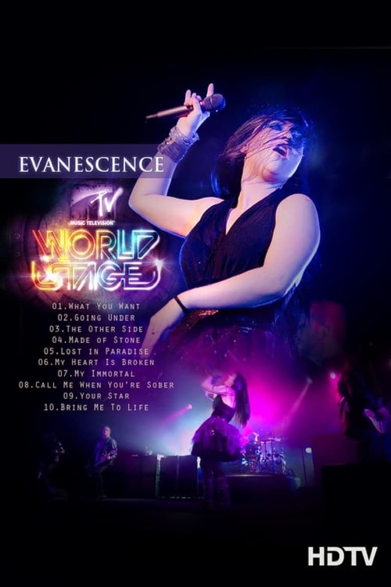 Poster of Evanescence: MTV World Stage