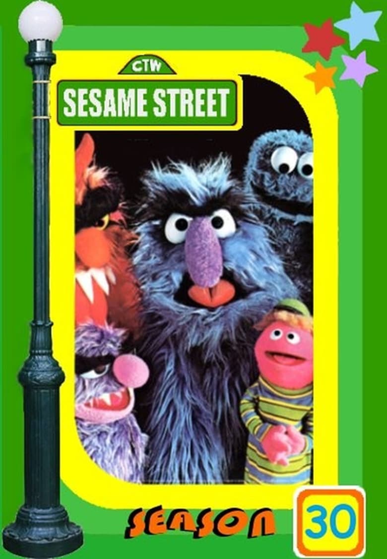 Poster of Cast and Crew in Sesame Street - Season 30 - Episode 38 - Snuffy, Big Bird, and Zoe Play the Really Big Thing Game (3823)